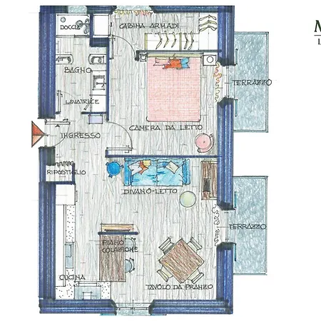 La Terra Di Mezzo Lägenhetshotell